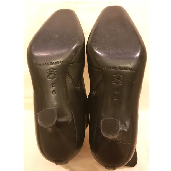 Loeffler Randall Black Lambskin Kitten-Heel Booties Size-6B - Picture 10 of 11